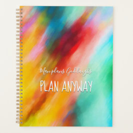 Stromende turquoise, rode en gele Waterverf Planner