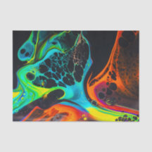 Stromende verf abstract, decoupage, tas vulling
