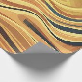 Stromende warme Abstracte golven Cadeaupapier (Hoek)