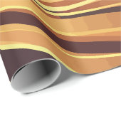 Stromende warme Abstracte golven Cadeaupapier (Rol Hoek)