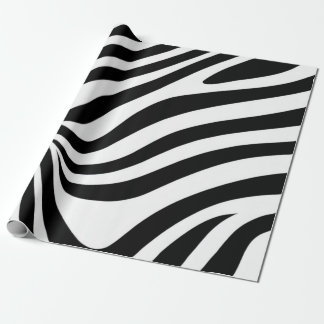 stromende zebrastrepen cadeaupapier