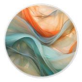 Stromende zijde Abstracte keramische knop (Voorkant)