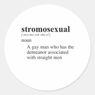 STROMOSEKSUEEL RONDE STICKER