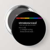 STROMOSEXUAL RONDE BUTTON 4,0 CM (Voorkant /achterkant)