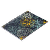 Stromperwindkompas vintage roos notitieboek (Linkerzijde)