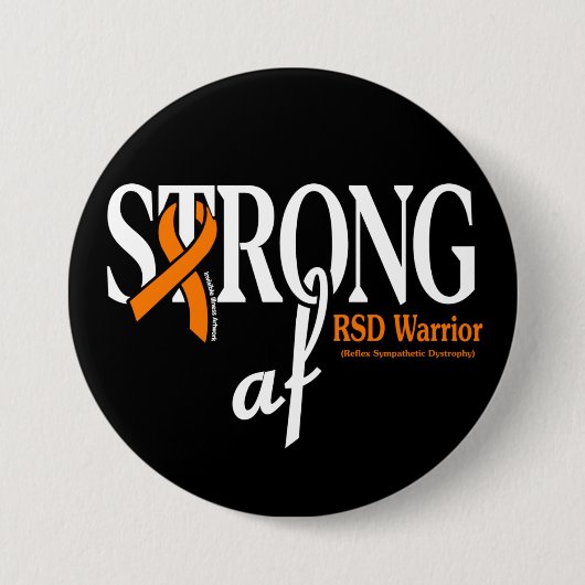 STRONG af...RSD-Button Ronde Button 7,6 Cm (Voorkant)