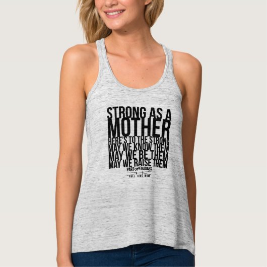 STRONG ALS MOEDERspiertank Tanktop (Voorkant)