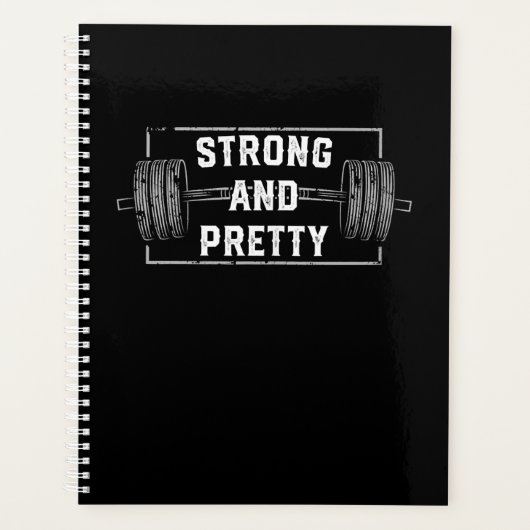 Strong and Pretty Funny Gym Quotes Tank Top (Devant)