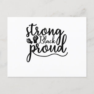 Strong Black Proud Briefkaart