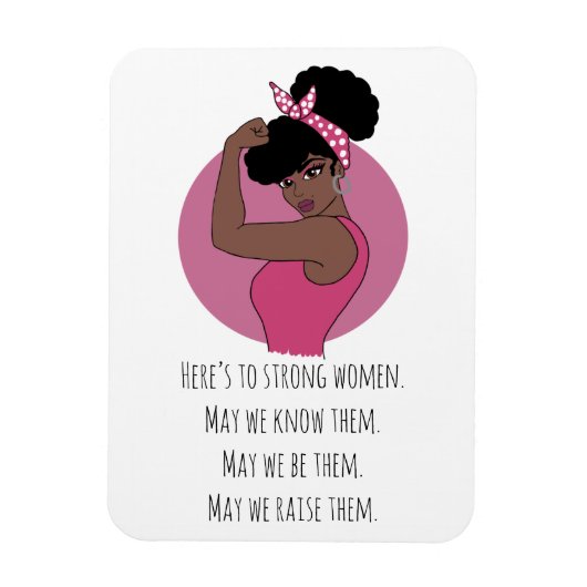 Strong Black Women Photo Magnet Magneet (Verticaal)