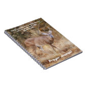 Strong Buck Deer Bible Verse Prayer Journal (Côté Droit)