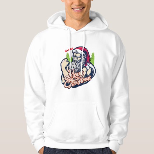 Strong Cool Santa Hoodie (Voorkant)