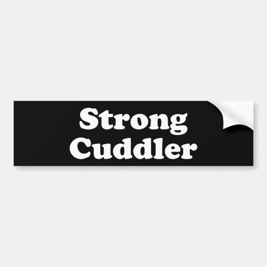 Strong Cuddler Bumpersticker (Voorkant)