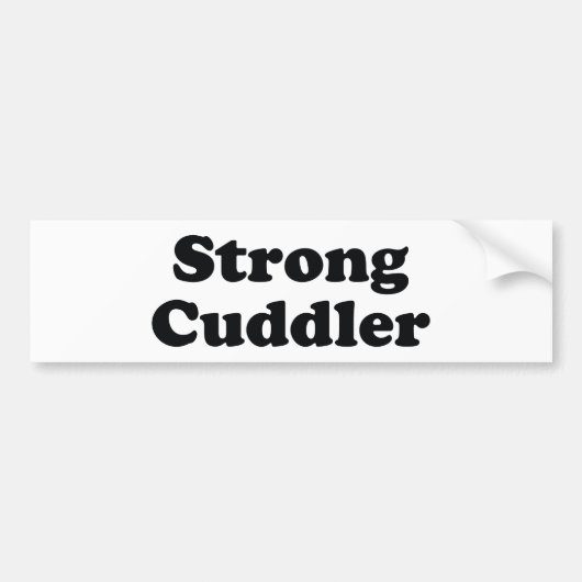Strong Cuddler Bumpersticker (Voorkant)