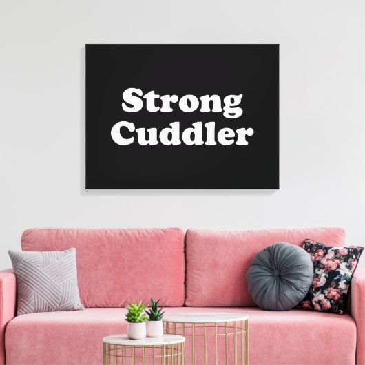 Strong Cuddler Canvas Afdruk (Insitu (Woonkamer))