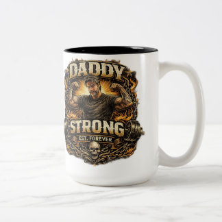 Strong Dad Vintage Gym Father Coffee Mug Funny Fat