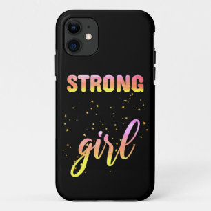 Strong Girl Pastel Star iPhone 11 Hoesje
