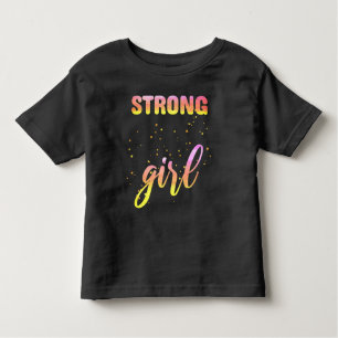 Strong Girl Pastel Star Kinder Shirts