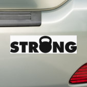 STRONG - Kettlebell Workout Motivatie Bumpersticker (Op auto)