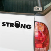 STRONG - Kettlebell Workout Motivatie Bumpersticker (Op Truck)