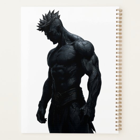 Strong Masculine Black Sculpture Art Planner (Dos)