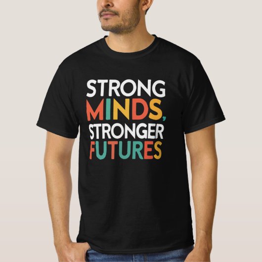 Strong Minds Strong Futures T-shirt | geestelijke  (Voorkant)
