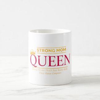 Strong Mom Queen Empire Royal Shield Art Koffiemok