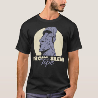 Strong Silent Moai T-shirt