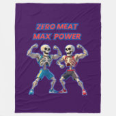 Strong to the Bone – Funny Skeleton Muscle Design Fleece Deken (Voorkant)