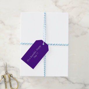Strong Violet 400080 Color - Aangepast bericht Cadeaulabel