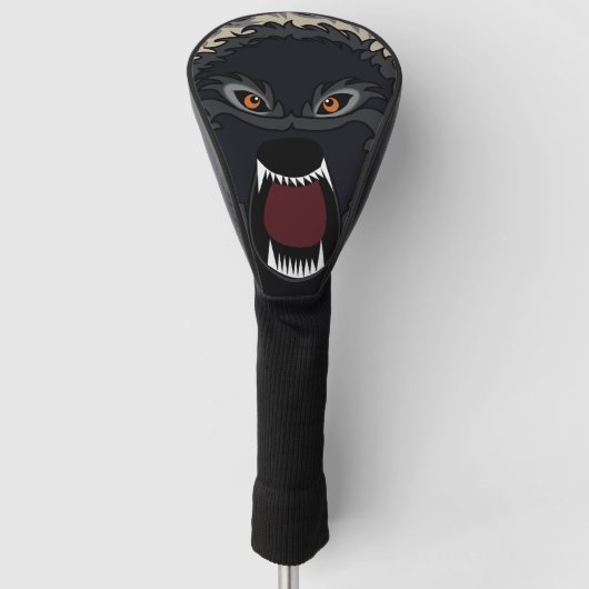 Strong Wolf Golfheadcover (Voorkant)
