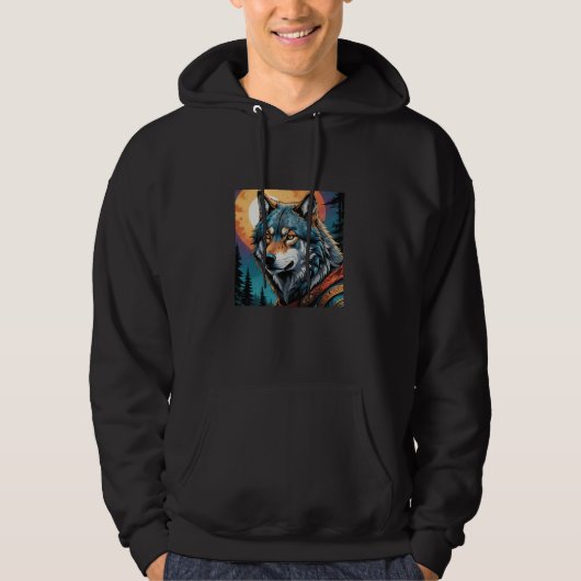 Strong Wolf Hoodie (Voorkant)