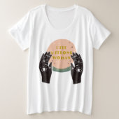 Strong Woman Grote Maat T-shirt (Design voorkant)