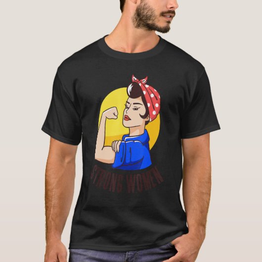 strong women power t-shirt (Voorkant)