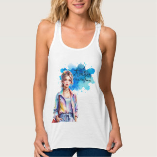 Stronger Than the Storm Inspirational Graphic Tanktop