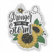Stronger than the storm. sticker (Voorkant)