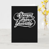 Stronger Than Yesterday Kaart (Gele Bloem)