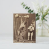 Strongman en Friend Briefkaart (Staand voorkant)