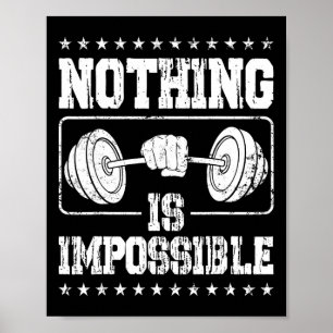 Strongman niets is onmogelijke toegang tot busjesf poster