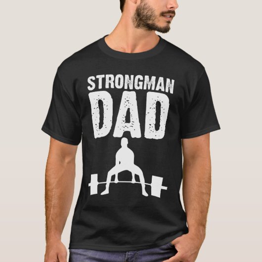 Strongman Vaderdag Gift T-shirt (Voorkant)