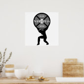 Strongman Weightlifter Poster (Keuken)