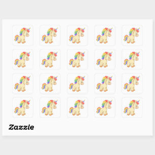 Strooi de wereld met magie vierkante sticker