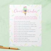 Strooi Ice Cream Over of Onder Douche Game Pack Notitieblok