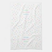 "Strooi meer plezier rond" Theedoek (Verticaal)