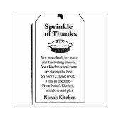 Strooi van Bedankt Stempel (Afrduk)