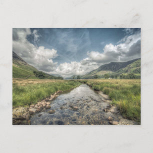 Stroom afkomstig van het meer van Buttermere in Wi Briefkaart