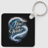 Stroom Als Water Sleutelhanger (Achterkant)