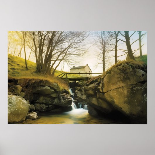 Stroom door de rug 40 poster (Voorkant)