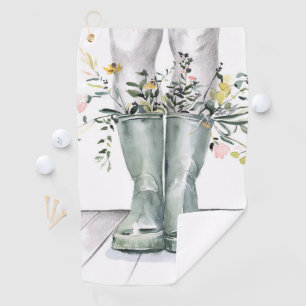 Stroom en groei II Golfhanddoek