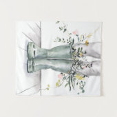 Stroom en groei II Wandkleed (Voorkant (horizontaal))